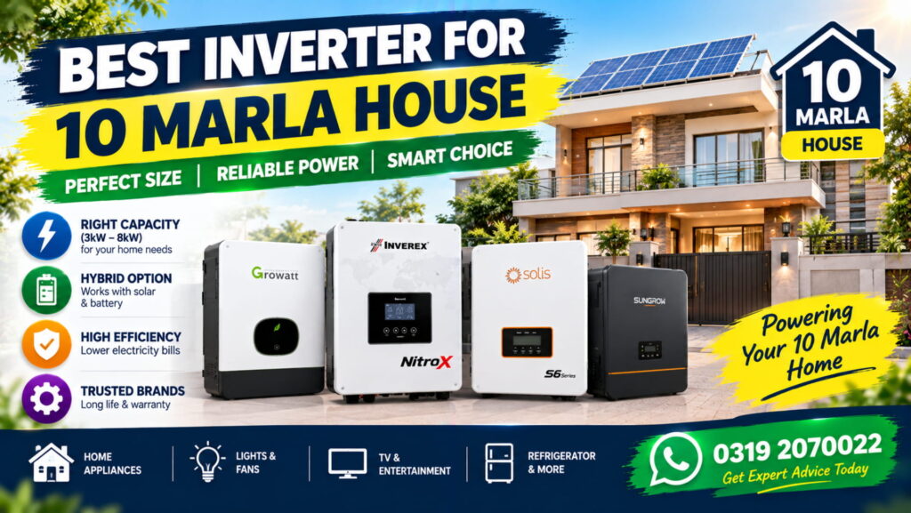 Inverter for 10 Marla House
