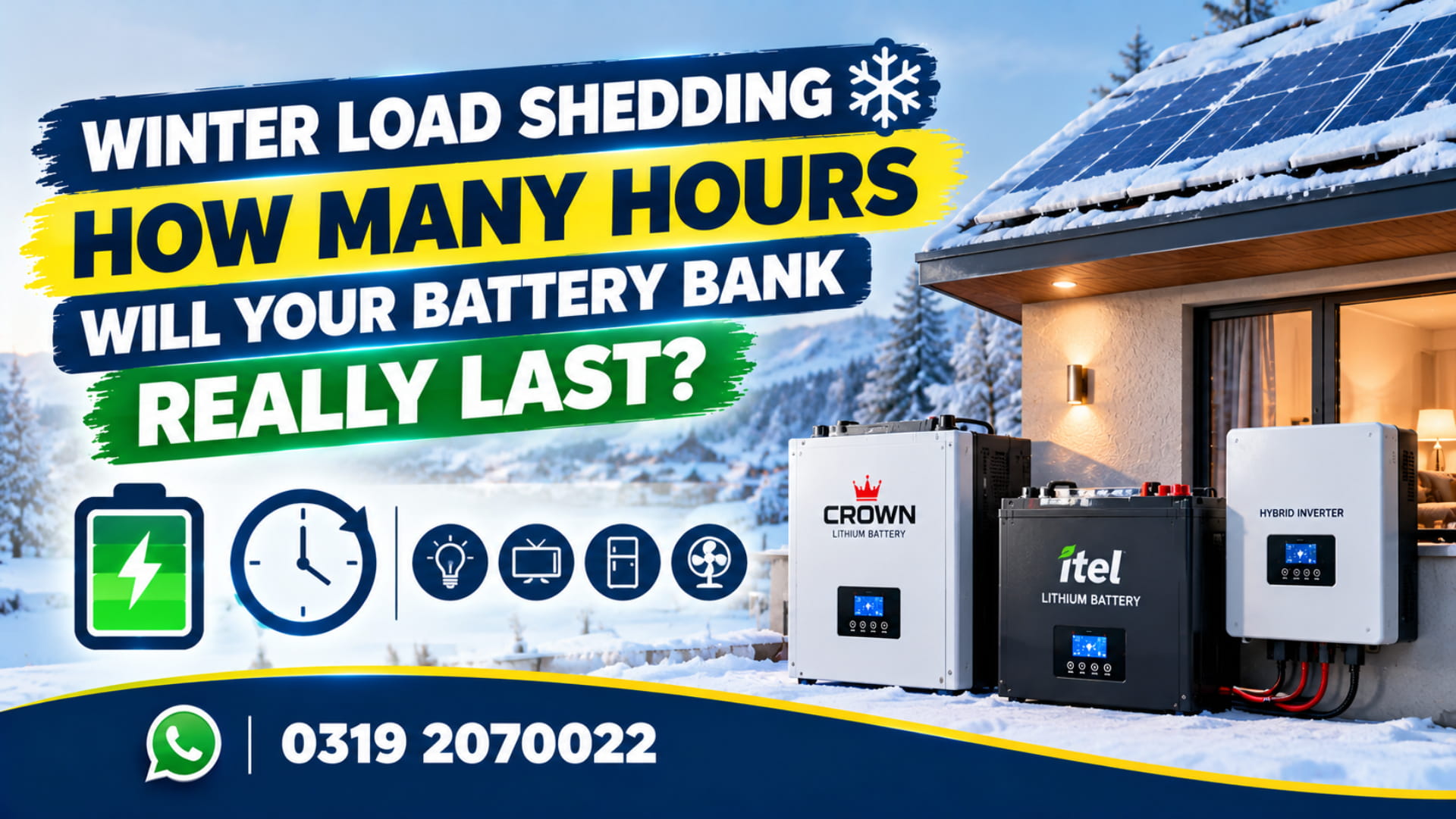 Winter Load Shedding: How Many Hours Will Your Battery Bank Really Last?